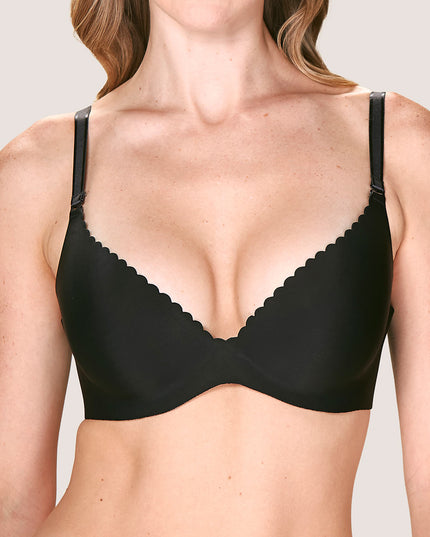 Sostén LADY GENNY Sosten Lady Genny Push-Up Microfibra en color negro.