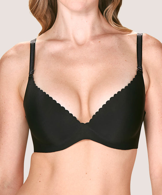 Sostén LADY GENNY Sosten Lady Genny Push-Up Microfibra en color negro.