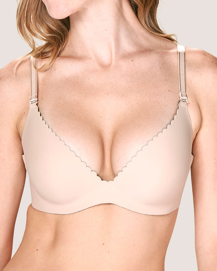 Sostén LADY GENNY Sosten Lady Genny Push-Up Microfibra en color nude.