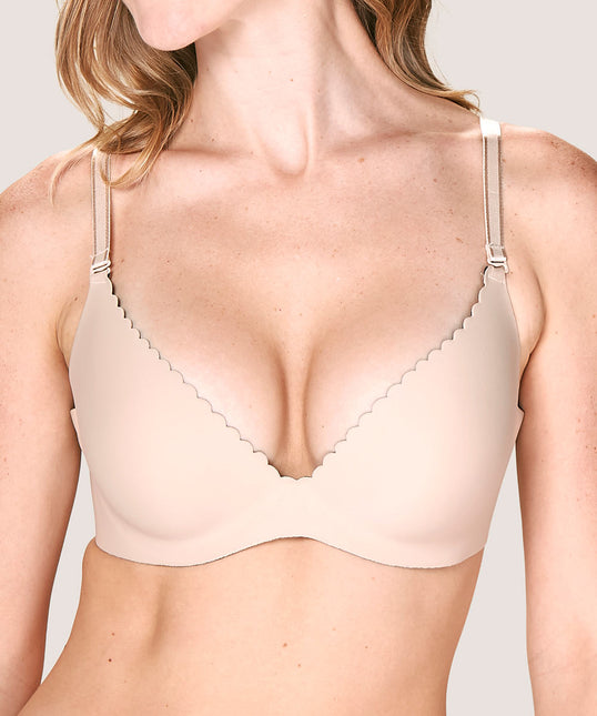 Sostén LADY GENNY Sosten Lady Genny Push-Up Microfibra en color nude.