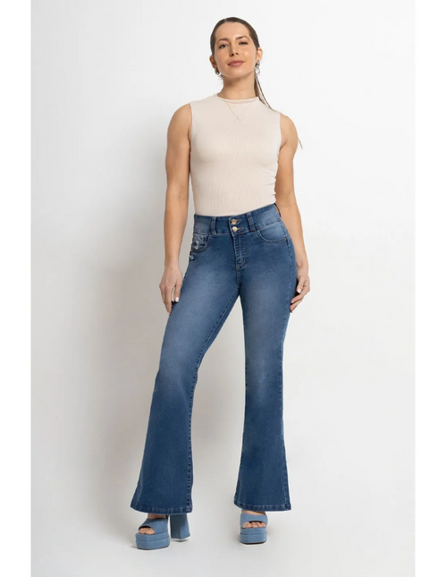 JEANS MOHICANO CINTURA FLARE