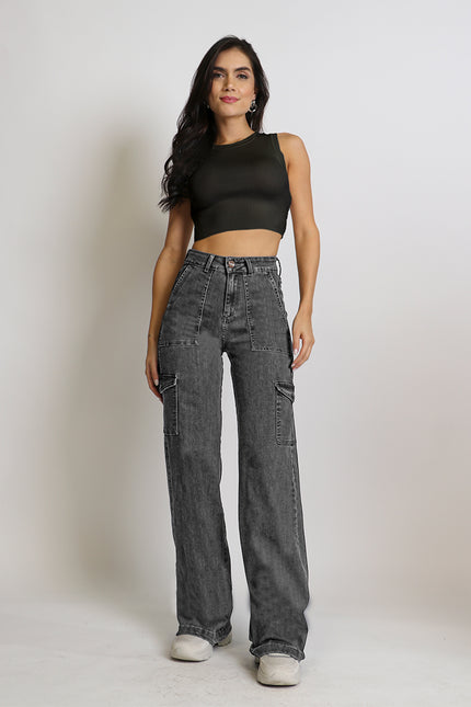 JEANS AMALIA WIDE LEG CARGO