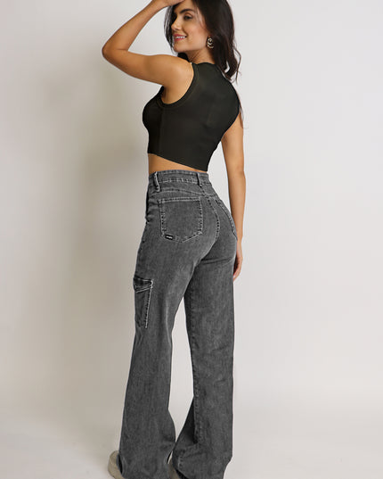 JEANS AMALIA WIDE LEG CARGO