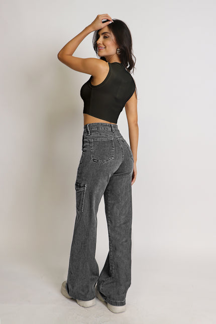 JEANS AMALIA WIDE LEG CARGO