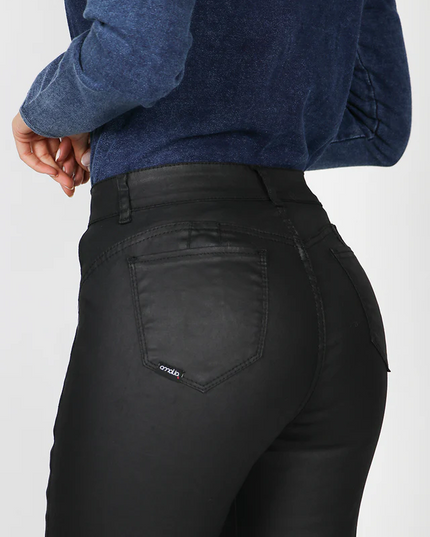 JEANS AMALIA AGATA FLARE ECO CUERO