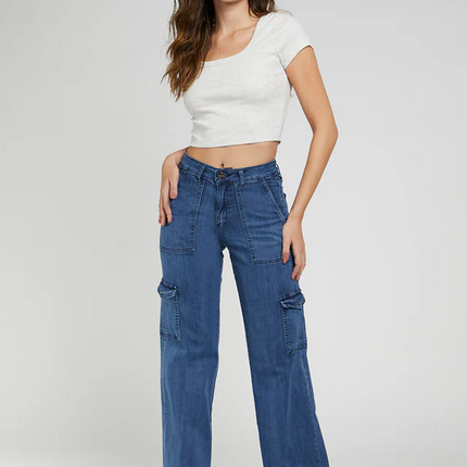 JEANS AMALIA WIDE LEG CARGO