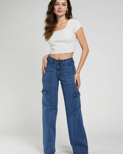 JEANS AMALIA WIDE LEG CARGO
