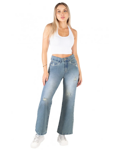 JEANS MOHICANO CINTURA OXFORD - MAWI