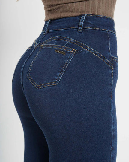 JEANS AMALIA PITILLO HIGH WAIST BOTONES