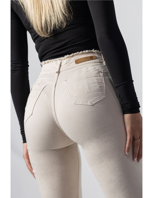 JEANS MOHICANO PRETINA DESFLECADO