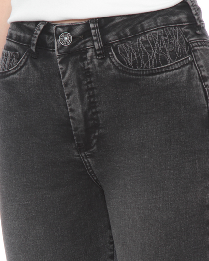 JEANS WADOS FLARE TIRO ALTO PUSH UP