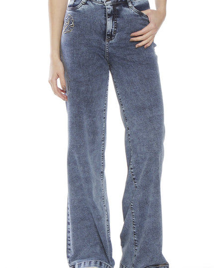 JEANS WADOS WIDE LEG TIRO ALTO