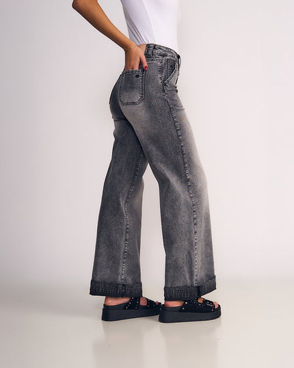 JEANS IL GIOCO WIDE LIGHT PINZAS EN CINTURA