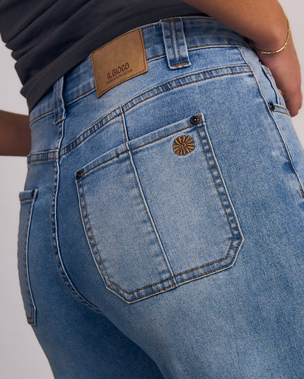 JEANS IL GIOCO WIDE LIGHT PIGMENT WASH