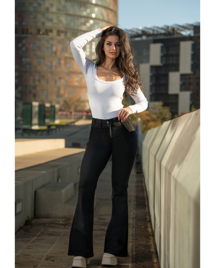 JEANS MOHICANO CINTURA FLARE