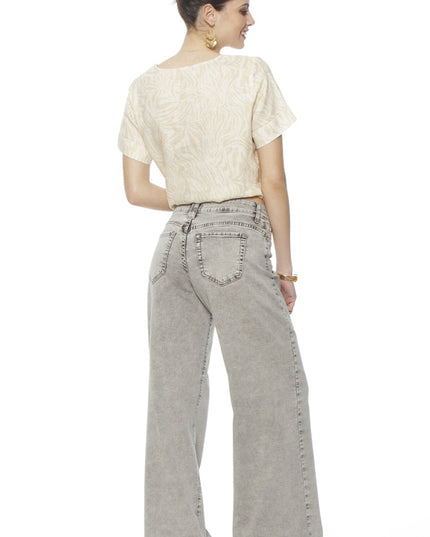 JEANS WADOS WIDE LEG TIRO ALTO