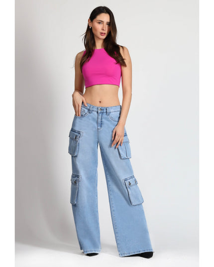 JEANS MOHICANO CARGO 4 BOLS. CON FUELLE