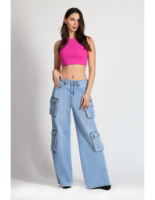 JEANS MOHICANO CARGO 4 BOLS. CON FUELLE