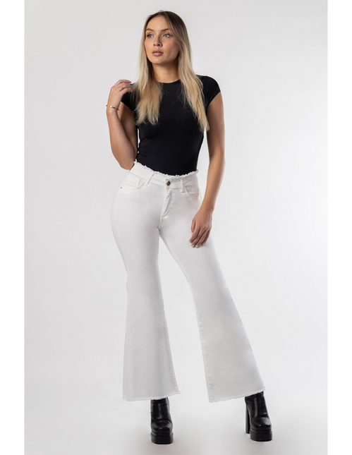 JEANS MOHICANO PRETINA DESFLECADA