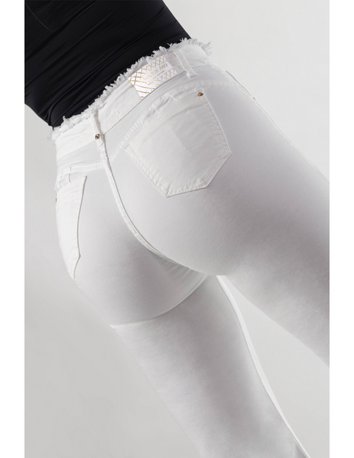 JEANS MOHICANO PRETINA DESFLECADA