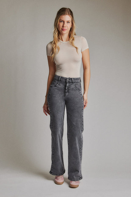 Jeans AMALIA Wide Leg en color gris