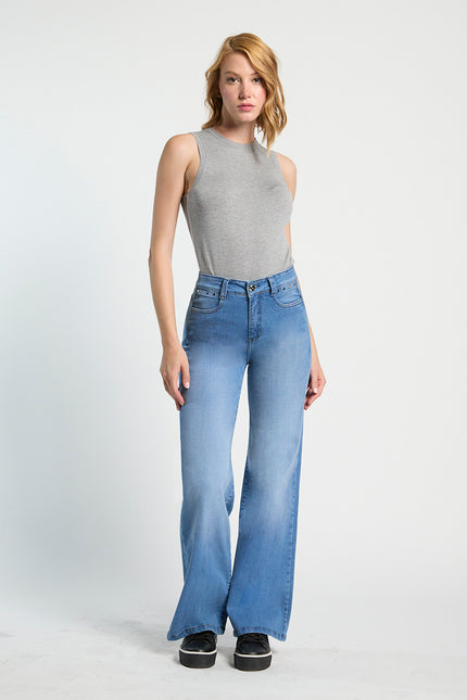 Jeans AMALIA Wide Leg en color celeste