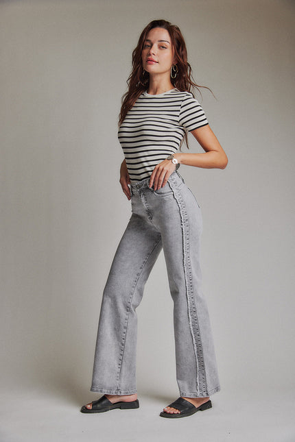 Jeans AMALIA Wide Leg en color gris