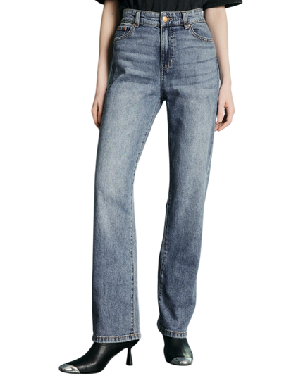 JEANS FOSTER STRAIGHT BASICO TIRO ALTO