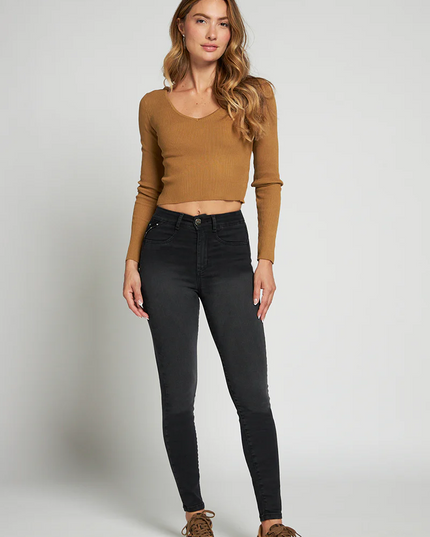 JEANS AMALIA PITILLO HIGH WAIST STRASS
