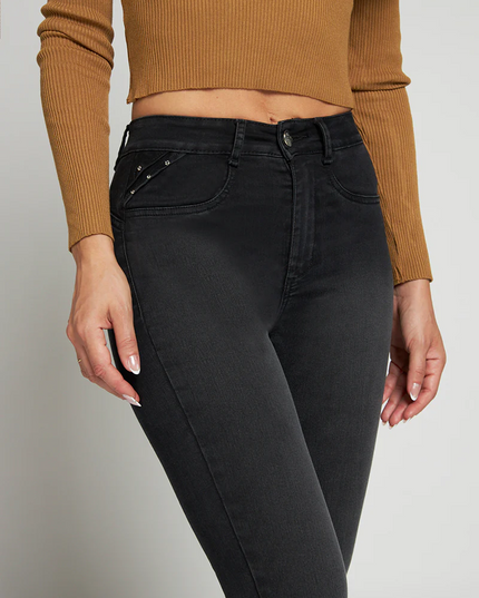 JEANS AMALIA PITILLO HIGH WAIST STRASS