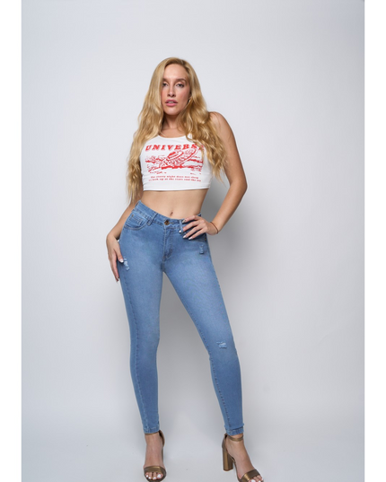 JEANS MOHICAO BIO MEDIO DESTROYED BASTA TAC - MAWI