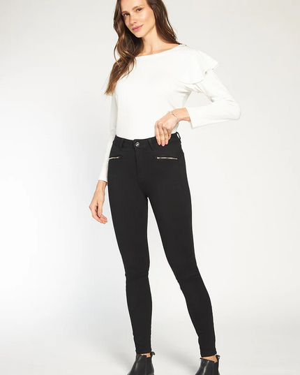 Accesorio AMALIA jeans amalia pitillo high waist en color negro