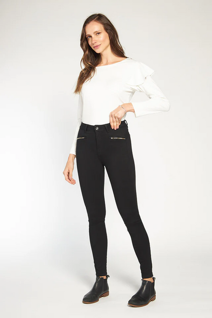 Accesorio AMALIA jeans amalia pitillo high waist en color negro