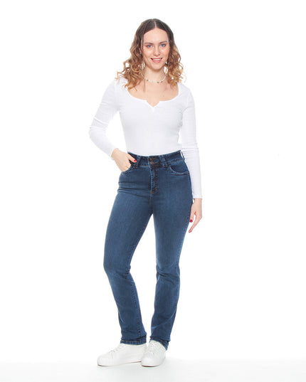 JEANS WADOS RECTO TIRO ALTO