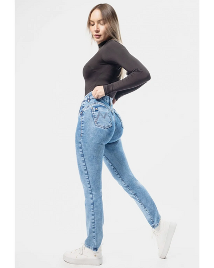 JEANS MOHICANO GRABILLADO BOLS. TRAS. BORD.