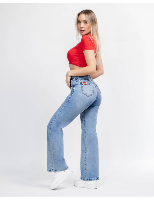 JEANS MOHICANO BIO MEDIO PASADOR DOBLE BOLS.