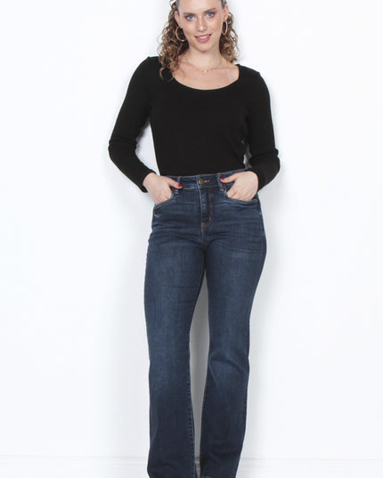 JEANS WADOS RECTO TIRO ALTO