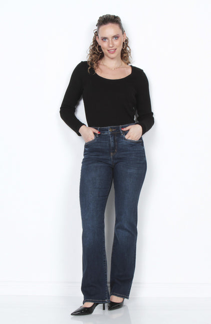 JEANS WADOS RECTO TIRO ALTO