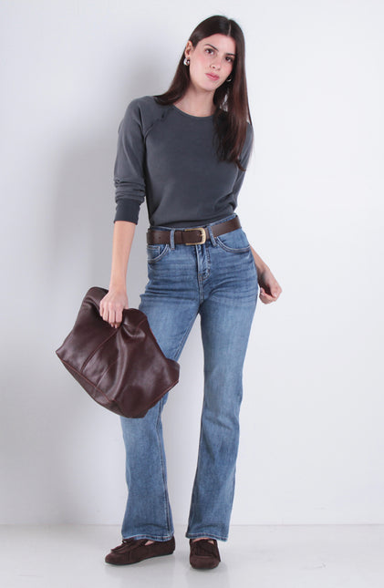 JEANS WADOS RECTO TIRO ALTO