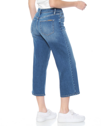 JEANS WADOS CROP TIRO ALTO