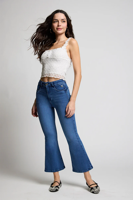 JEANS AMALIA FLARE CROP