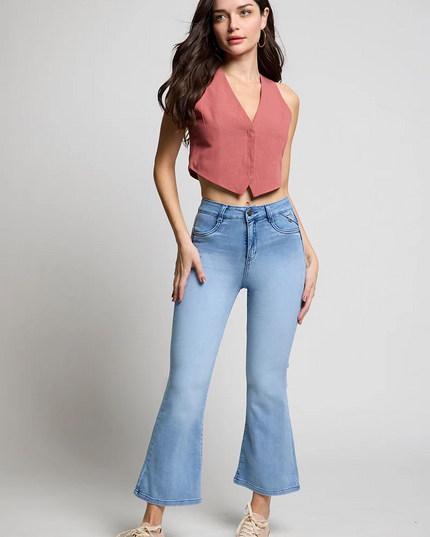 JEANS AMALIA FLARE CROP