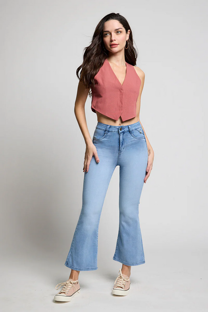 JEANS AMALIA FLARE CROP