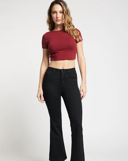 JEANS AMALIA FLARE CROP