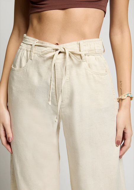 PANTALON AMALIA WIDE LEG LINO