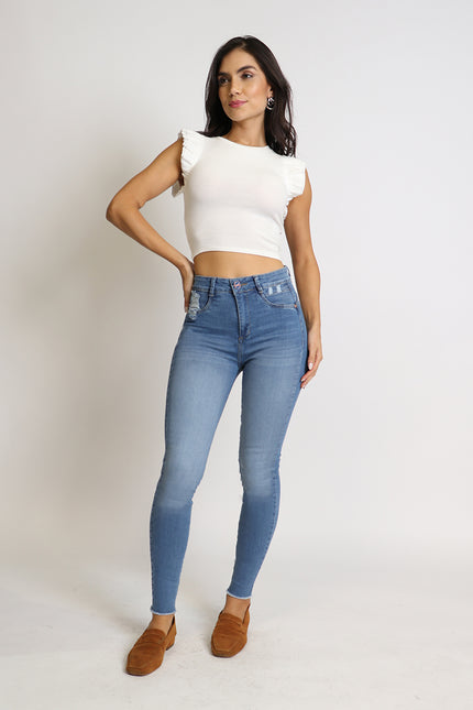 JEANS AMALIA PITILLO TIRO ALTO