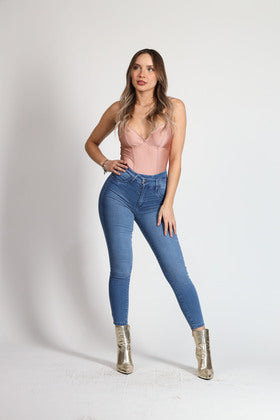 JEANS MOHICANO BIO MEDIO PRETINA CRUZADA