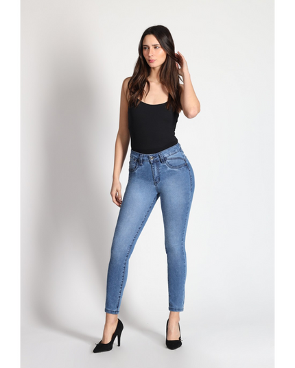 JEANS MOHICANO GLITTER VISTA DIAGONAL COSTUR