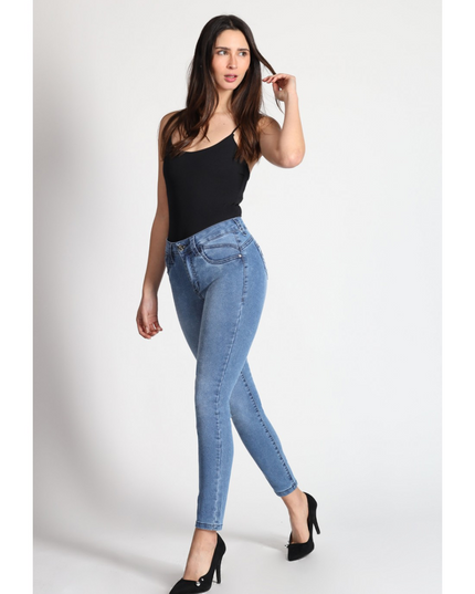 JEANS MOHICANO GLITTER VISTA DIAGONAL COSTUR