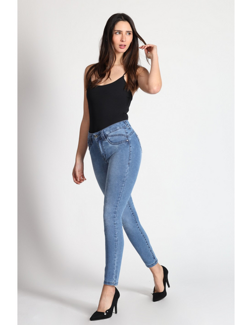 JEANS MOHICANO GLITTER VISTA DIAGONAL COSTUR